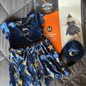 Infant Moonlight Witch Costume - Blue and Gold
